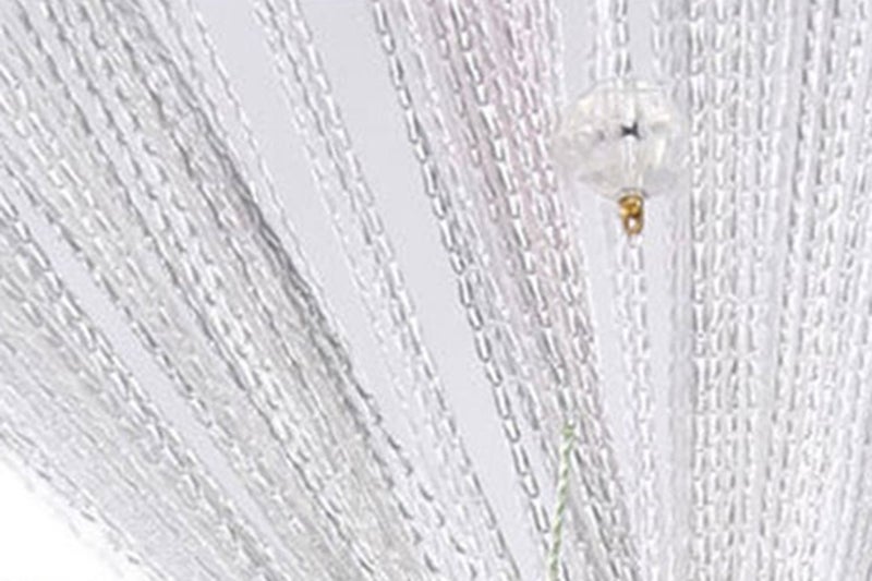 FUT String Tassel Crystal Beads Curtain, Partition Door Curtain Beaded String Curtain Door Screen Panel Home Decor Divider for Bridal Chamber Room Beauty Salon Bedroom New Home Hotel Decoration 1x2m - Image 2